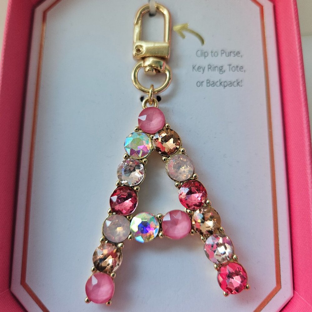 "A" KEYFOB PURSE BACKPACK CHARM